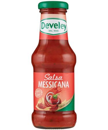 Develey Salsa Messicana Gluten-free Mexican sauce Ideal for appetizers Glass bottle 250 ml