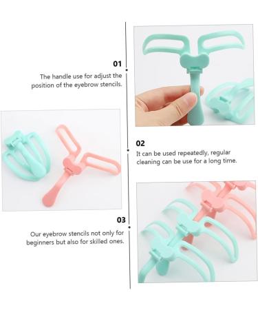 Ipetboom Mold Outline Template Pattern Eyebrow Grooming Stencil DIY Stencil Tracer Drawing Eyebrow Cards Stencil for Eye Brow Guide Template Ruler Makeup Tools Abs Eyebrow Trimming 13.2X10CM Light Green - Buy Online on GoSupps.com