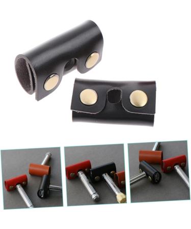 Minkissy 6-Part Leather Travel Accessories: Portable Razor & Case for Men - Durable Shaving Kit 8.5x4.5cm - Buy Online on GoSupps.com