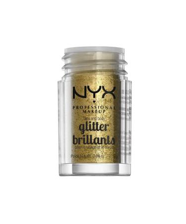 NYX Face & Body Glitter - Gold | Professional Makeup Glitter for Face and Body - Buy Online on GoSupps.com