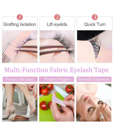 EBANKU 6 Rolls Lash Extension Under Eye Tape - Breathable Fabric Micropore Adhesive Tape for Eyelash Extensions - Purple - Buy Online on GoSupps.com