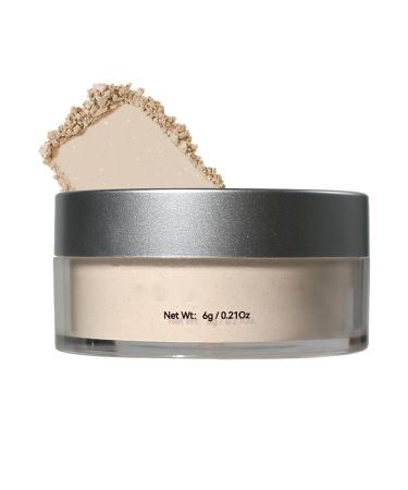 19 glow setting powder loose powder transparent natural transparent fixing powder conceals fine lines and impurities light longlasting suitable for all skin types fixing powder