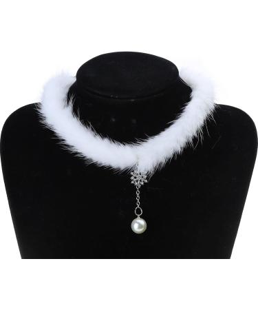Shop Oralgos Fashionable Wedding Necklace - Chic Snowflake Choker & Adjustable Chain - Plush Material - Buy Online on GoSupps.com