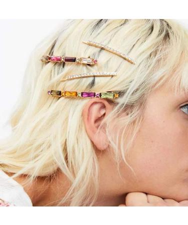 Beaupretty Rhinestone Bobby Pins - Colorful Crystal Hair Clips for Daily Fashion | 4pcs - Buy Online on GoSupps.com