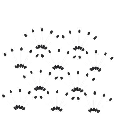 Housoutil 100pcs Eye Shadow Stick Eyeshadow Stick Disposable Makeup Girl Makeup Tools Makeup Stick Woman 7.5x0.5cm Black