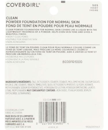 CoverGirl Simply Powder Foundation Ivory 505 0.41 oz - Pack of 3 - Buy Online on GoSupps.com