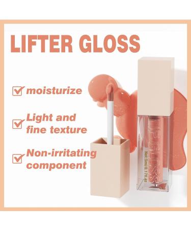  Mikabila Lip Gloss Moisturizing Lip Gloss Transparent 3D Lipstick Liquid Lipstick Lip Gloss Lip Gloss Non-Sticky Volumizing and Shiny (07#AMBER) - Buy Online on GoSupps.com