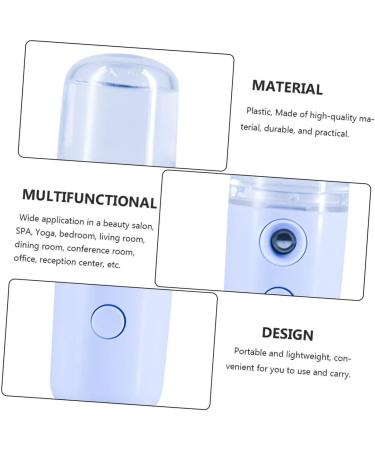 LIFKOME 1pc Sprayer Plastic Charging Steamer Durable Facial Beauty Nano Multi-function Handy Humidifier 14.5X4CM Blue - Buy Online on GoSupps.com