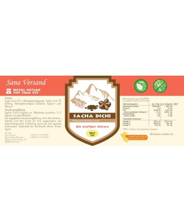  MACA MACA-FIT Sacha Inchi 180 Capsules 500 mg Omega 3-6-9 Fatty Acids kidney plant-based and cold-pressed from Peru - Buy Online on GoSupps.com