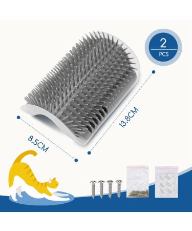 Nobleza 2 Pack Cat Brush with Catnip - Self Groomer for Cat Massage & Hair Removal | International Shipping Available - Buy Online on GoSupps.com