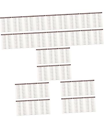 FOMIYES 36 Pcs Eyebrow Stickers Makeup Stickers False Eyebrows Stickers Eyebrow Transfer Stickers 4d Make up