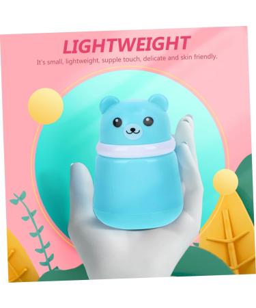 POPETPOP 2pcs Body Powder Box Small Containers Body Talcum Lovely Bear Baby Powder Case Child Cartoon Bracket Blue 10x7cm - Buy Online on GoSupps.com