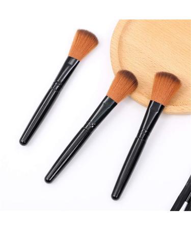 Buy Black Makeup Brush - Soft Fabric Hair & Wood Handle for Beginners & Professionals | Best Powder Grasping Brush - Buy Online on GoSupps.com