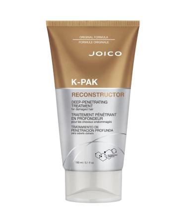 Joico K-PAK Reconstructor Deep-Penetrating Treatment | For Severely Damaged Hair | Repair & Strengthen Strands | Rebuild & Fortify Damaged Hair | Improve Elasticity | With Keratin & Arginine 5.1 oz, New Look