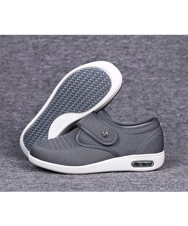 MNSSRN Edema Diabetic Walking Shoes - Ladies Orthopedic Sneakers 6 Grey - Buy Online on GoSupps.com
