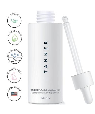 Self Tanner Bronzing Drops - Anti Aging Sunless Tanning with Vitamin C - Vegan & Cruelty Free - 1 oz - Buy Online on GoSupps.com