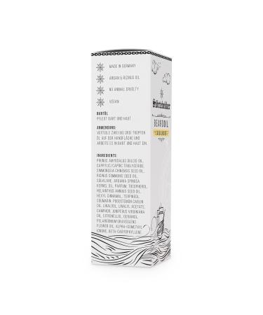 St rtebekker Premium Sandalwood Beard Oil - Vegan Daily Care for 3-Day to Full Beards - 50ml | Quality Ingredients Made in Germany - Buy Online on GoSupps.com