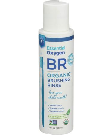 Via Nature Essential Oxygen Brushing Rinse, Organic Peppermint, 3 Ounce