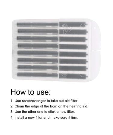 Wax Guards 8Pcs Disposable Earwax Guards Filters Hearing Assistance Black - Buy Online on GoSupps.com