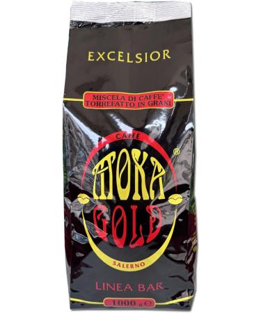  Amanti taste and passion Moka Gold Line Excelsior 5 x 1kg bags Refined taste coffee beans Robust Arabica blend Ideal for bars and restaurants Aroma-saving packaging Artisan roasted  - Buy Online on GoSupps.com
