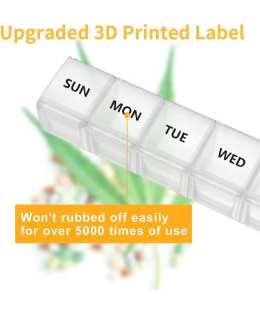 TookMag Extra Large Pill Organizer - 7 Day XL Weekly Pill Box for Vitamins, Fish Oil & Supplements - Buy Online on GoSupps.com