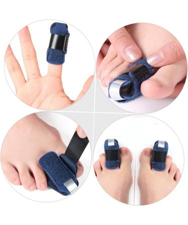 Cabilock Thumb Splints 3pcs - Toe Strap Retainer Holder for Pain Relief and Support - Finger Splint for Sprained Toe - Blue 11.5X2.5CM - Buy Online on GoSupps.com