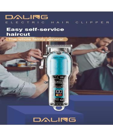 HUG PUPPY DALING PROFESSIONAL LED Display Hair Trimmer Retro Oil Head Electric Clipper Hair for Men Barber Tool Rechargeable Hair Clipper (Blue) - Buy Online on GoSupps.com