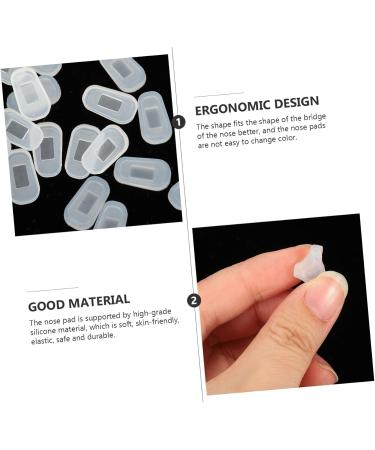 Lurrose 12 Pairs of Silicone Nose Pads for Glasses Comfortable Nose Protection & Accessories for Frames Black 1.8x1x1cm - Buy Online on GoSupps.com