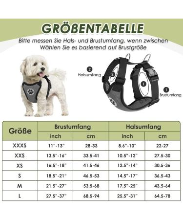 Slowton Dog Harness with Safety Belt for Cars - Breathable Dog Seat Belt with 2 Carabiner Hooks - Gray (Large) - Buy Online on GoSupps.com