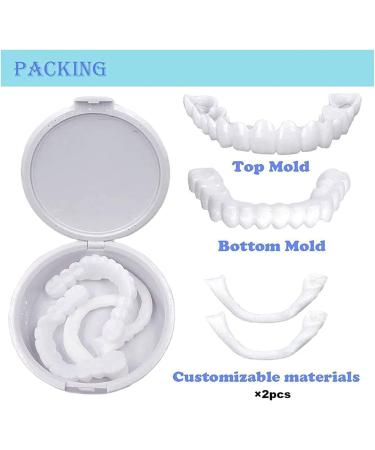 Denture Teeth Snap On Veneers for Men and Women - Temporary Fake Teeth for Confident Smile (2 Pcs) - Buy Online on GoSupps.com
