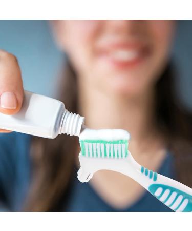 Healeved Toothbrush 2 Sets - Double-Sided Denture Brush with Carrying Case | False Teeth & Denture Cleaning Tool - Buy Online on GoSupps.com