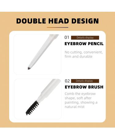 FOYTOKI 2pcs Brown Eyebrow Pencil Makeup Pencils Waterproof Eyebrow Pen Abs (shell) Cosmetic Tool - Buy Online on GoSupps.com