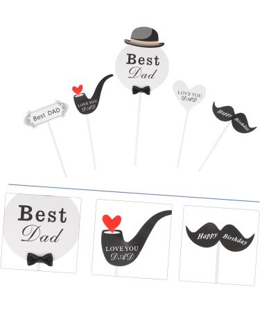 PRETYZOOM Moms Gift 50pcs Father's Day Cake Inserts Mama Gift Papa Gifts Moms Gifts Dessert Topper Flower Mommom Gifts Happy Birthday Gifts Fathers Day Cake Insert Paper Cup Decorations - Buy Online on GoSupps.com