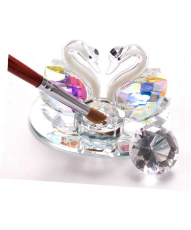 Healeved 1pc Nail Art Crystal Cup Decorative Glass Jars Acrylic Nails Glass Nail Cup Cups Glass Liquid Containers Cosmetic Containers Mini Nail Bowl Cups Dappen Dish Grace Pen Washing Cup 9.5x7.2cm As Shown - Buy Online on GoSupps.com