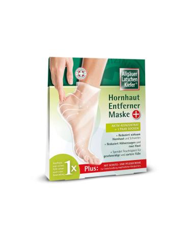 Allg uer slippage cornea remote mask plus for smooth and tender feet reduces cornea & calluses chicken eyes & rough skin and donates moisture 1 piece (1 pack)