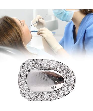Zjchao Single Tooth Grillz - Stylish Hip Hop Teeth Decoration for Halloween Parties - Gorgeous Silver and Red Accessory - Buy Online on GoSupps.com