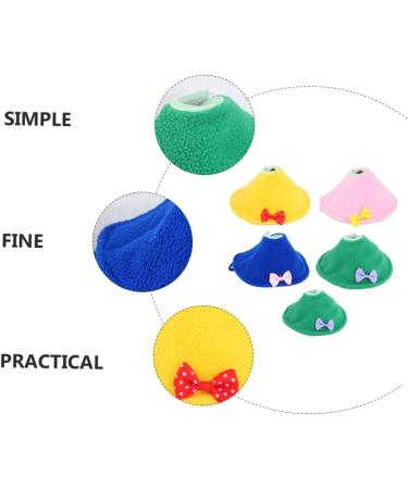 DOITOOL 5pcs Parrot Size Cone Cloak Protective Lovebird Anti Neckerchief- Pet Plucking Adjustable Cockatoo 12x9cm Assorted Color - Buy Online on GoSupps.com