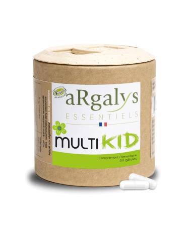 Multivitamins and Minerals for Children - 60 Days - 12 Vitamins and Minerals - Vitamins D, C, B12, B6 - Immunity Defenses Growth - From 1 Year 1 - Argalys