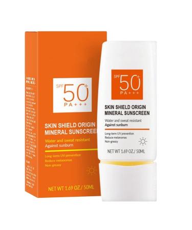 Tebinzi Sunscreen SPF 50 - Sunblock Spf 50 Broad Spectrum Sunscreen - 1.76oz Water Resistant & Friendly Broad Spectrum UVA/UVB Moisturizing Sunscreen Tebinzi