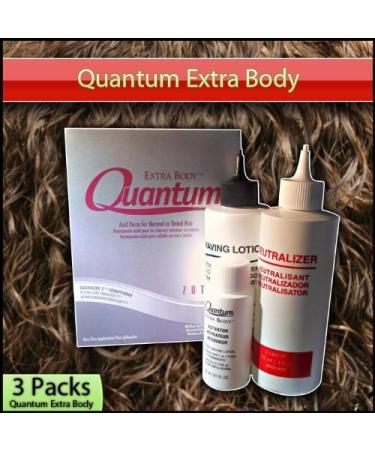 Quantum Extra Body Acid Perm for Normal or Tinted Hair (3 Pack) by Zotos