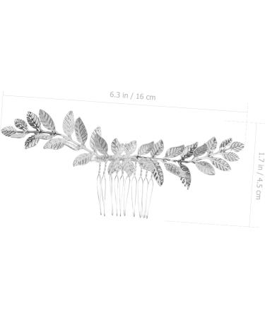 Ipetboom Hair Combs for Wedding Hairstyles Retro Hair Combs Goddess Headpiece Bridal Hair Clip Silver Leaf Hair Comb Wedding Hair Clip Tiara Hair Accessories Bride European and American - Buy Online on GoSupps.com