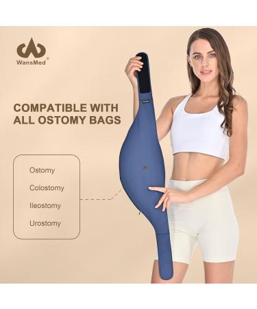 Stylish Ostomy Bag Covers for Men & Women | Blue Large - Compatible with All Colostomy Bags | Perfect for Sports & Daily Use - Buy Online on GoSupps.com