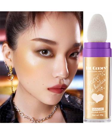 Body Shimmer Highlighter Makeup - Eye Shadow Stick Makeup Highlighter Type Body Shimmer Highlighter Portable Loose Powder Makeup for Hair Face Body 04# - Buy Online on GoSupps.com