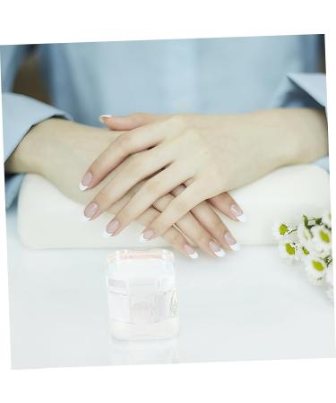 Mikinona Nail Art Brush Cup Nail Cup with Lid Liquid Powder Container Glass Nail Cup Manicure Art Dish Nail Dipping Dish Cup Dappen Dish Bowl Nail Dish Heart-shaped Crystal Glass Saucer Cup 5.70X5.40X5.40CM As Shown - Buy Online on GoSupps.com