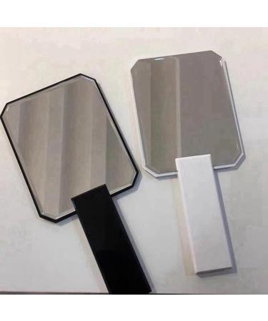 GOURIDE 2X Handheld Cosmetic Mirror Barbers Beauty Hair Hairdressers Barbers Mirror Black - Buy Online on GoSupps.com