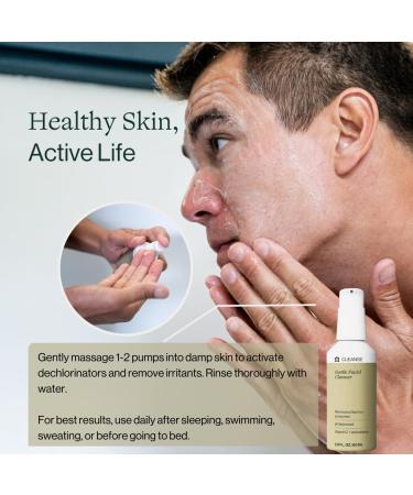 Dermasport Gentle Facial Cleanser for Swimmers - Moisturizing Fragrance-Free Face Wash Removes Sunscreen & Chlorine Natural Extracts 2 fl oz - Buy Online on GoSupps.com