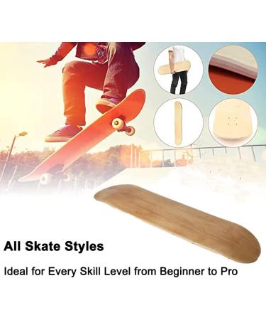 MYOYAY 2-Pack Blank Skateboard Decks - 7-Layer Maple Double Tail, Eco-Friendly & Sturdy - Ideal for DIY Replacement and Decoration - Buy Online on GoSupps.com