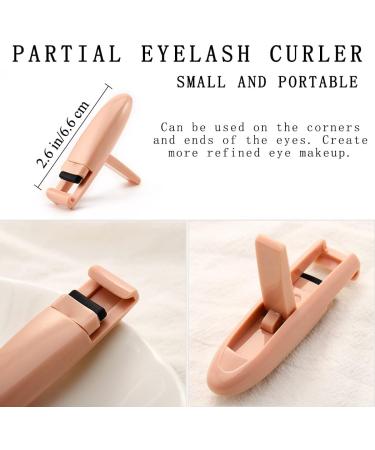 Buy Portable Eyelash Curler Set with Comb - Pink Mini Eyelash Curlers & Separator for Women | Perfect Makeup Tool for Stunning Eyes - Buy Online on GoSupps.com