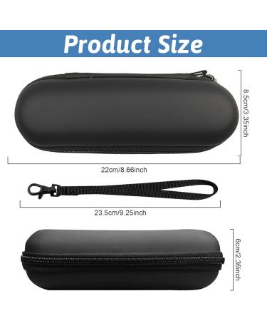Buy Salenependent Electric Toothbrush Case - Portable Hard Shell Travel Holder with Accessories - Black & Silver - Buy Online on GoSupps.com
