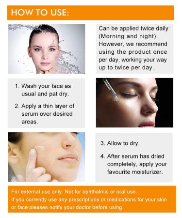 Vitamin C Serum for Face with Hyaluronic Acid & Retinol - Hydrate Dark Spots & Fine Lines - 1 fl oz - Buy Online on GoSupps.com